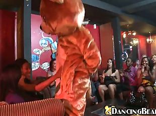 Dancing bear & horny girls