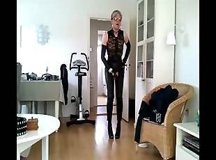 Sissy sexy leather girl 3