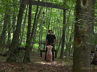 Juggy topless chick in the swamp bdsm sex tube video